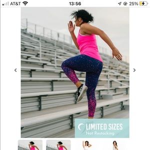 NWT ZYIA Navy with Pink Splash LNT Sz 8-10